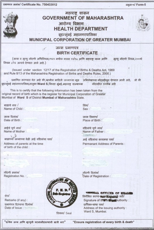 Birth certificate for surrogacy baby