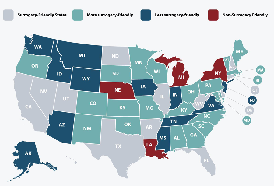 Is surrogacy legal in USA?