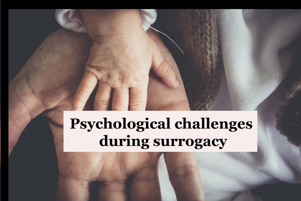 What kind of psychological challenges are faced by intended parents during surrogacy?